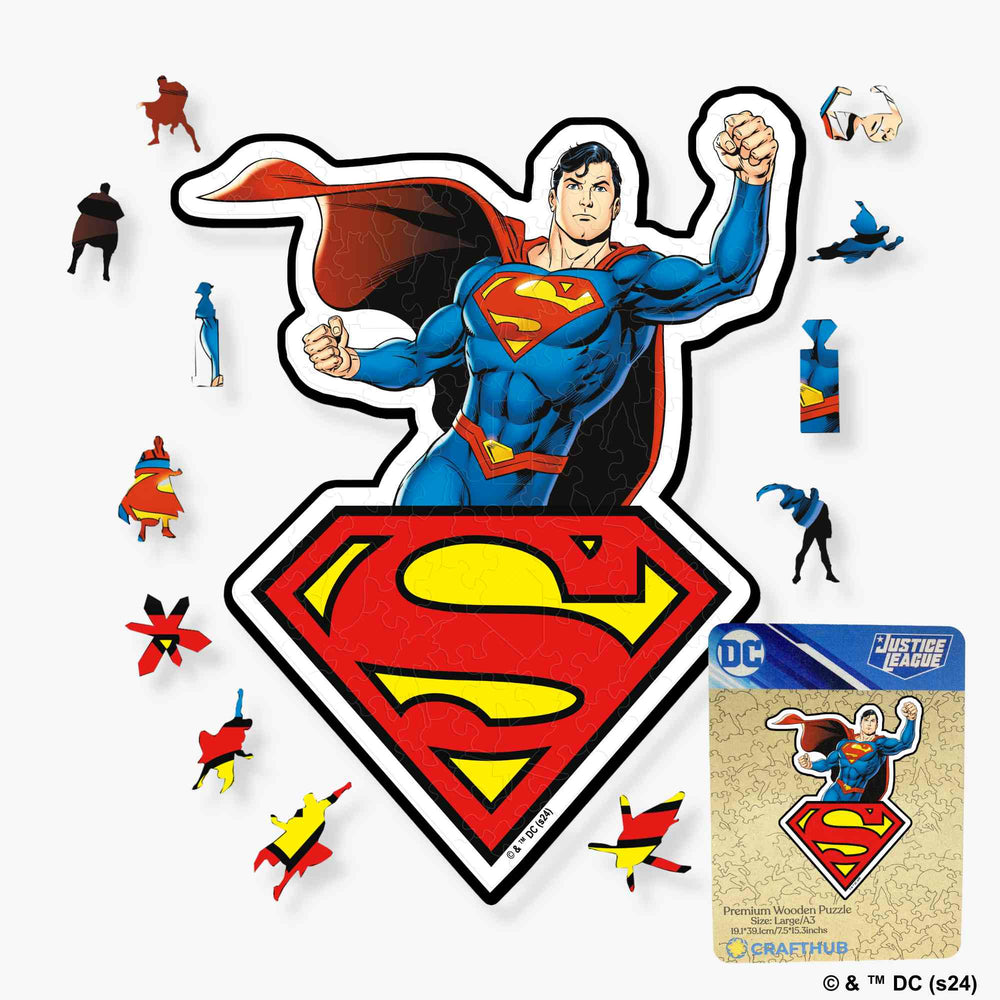 Superman Wooden Jigsaw Puzzle (Online Order Only)