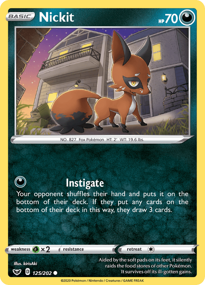 Nickit (125/202) [Sword & Shield: Base Set] (Online Only)