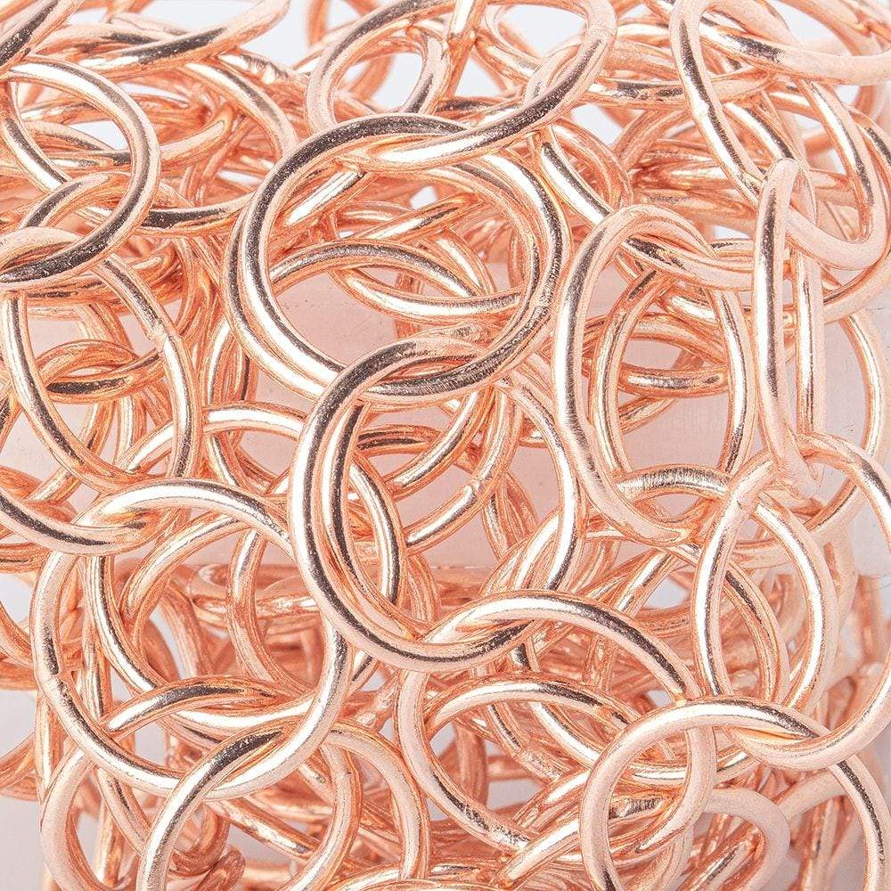 17mm Rose Gold plated Plain Round Link Chain (ONLINE ORDER ONLY)