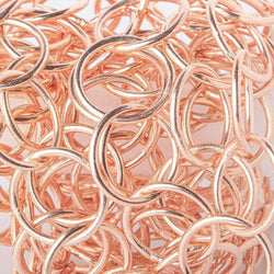 17mm Rose Gold plated Plain Round Link Chain (ONLINE ORDER ONLY)
