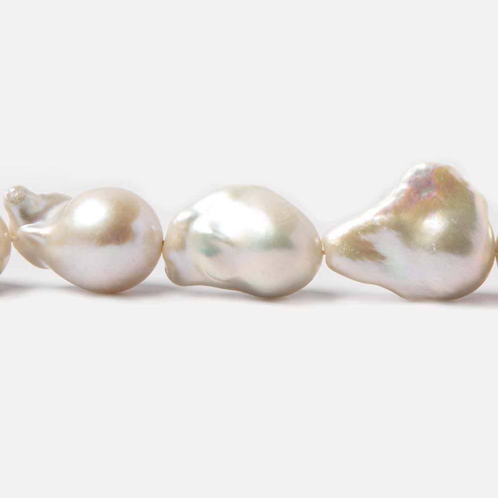 17x15-25x22mm Off White Ultra Baroque Freshwater Pearls 15in 19 pcs (ONLINE ORDER ONLY)