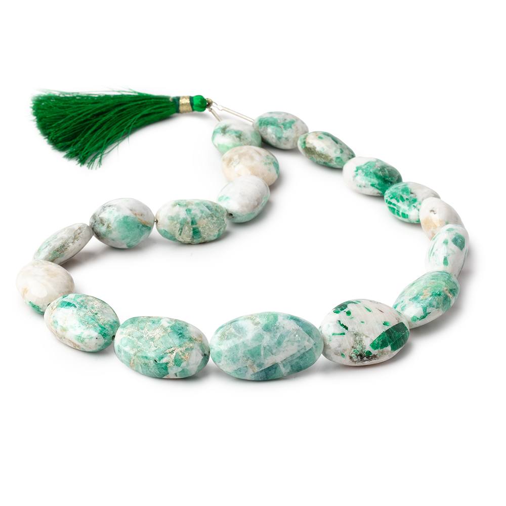 18-29mm Colombian Emerald in Matrix Plain Nuggets 14 inch 18 Beads (ONLINE ORDER ONLY)