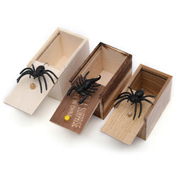Prank Spider Wooden Scare Box (ONLINE ORDER ONLY)