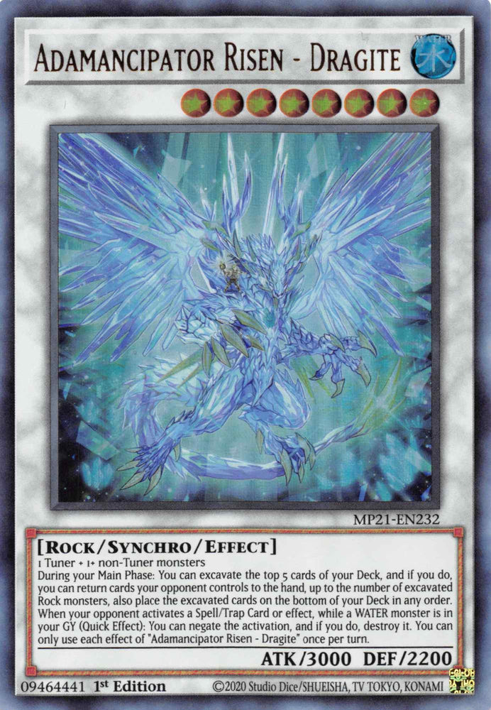 Adamancipator Risen - Dragite [MP21-EN232] Ultra Rare (ONLINE ORDER ONLY)