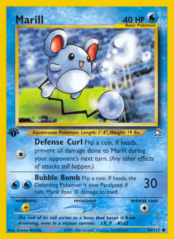 Marill (66/111) [Neo Genesis 1st Edition] (Online Only)
