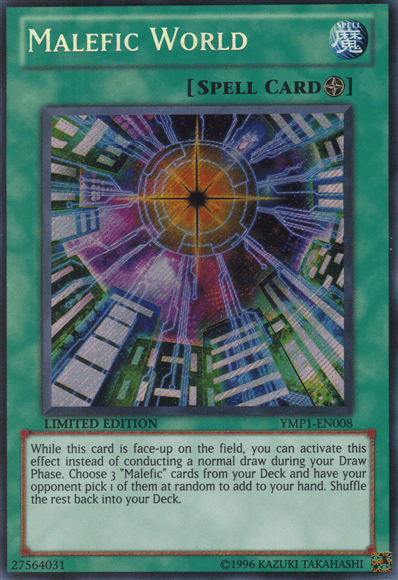 Malefic World [YMP1-EN008] Secret Rare (ONLINE ORDER ONLY)