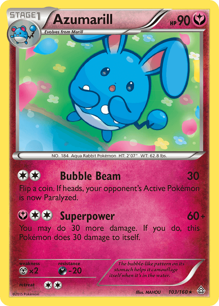 Azumarill (103/160) [XY: Primal Clash] (Online Only)