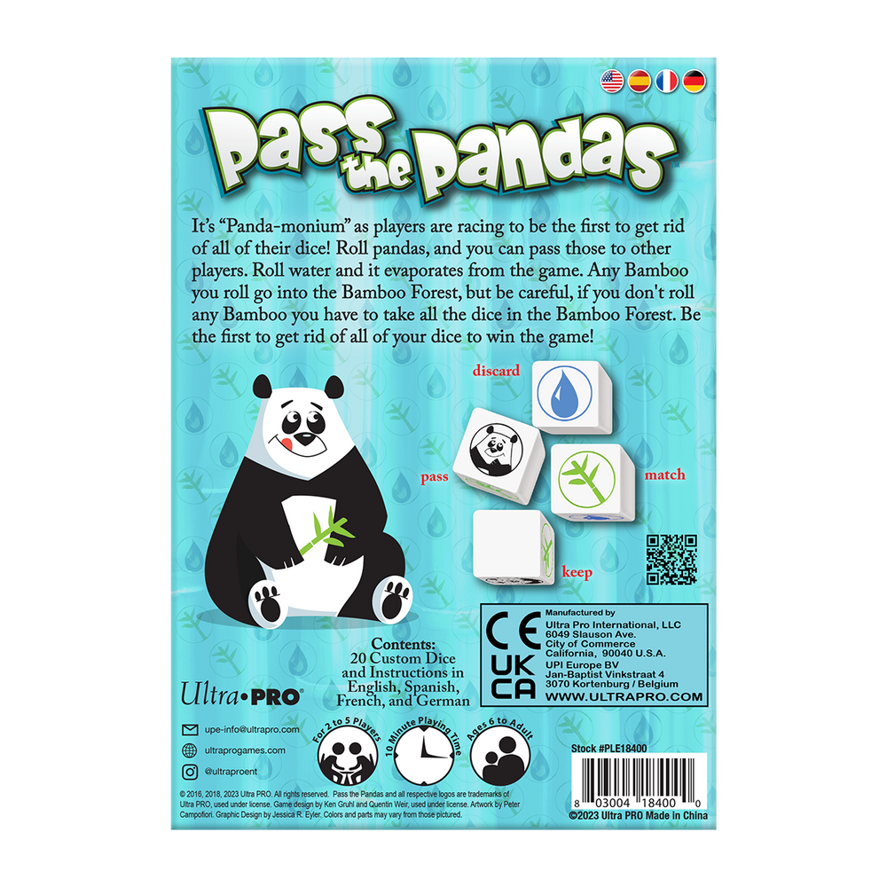 PASS THE PANDAS® : Dice Game for Ages 6 and Up (ONLINE ORDER ONLY)