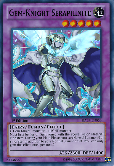 Gem-Knight Seraphinite [HA07-EN058] Super Rare (ONLINE ORDER ONLY)