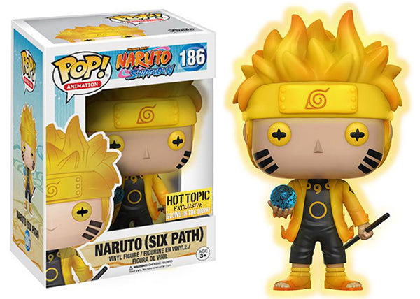 Naruto (Glow in the Dark, Six Path, One Sticker) 186 - Hot Topic Exclusive [light damage] (Online Order Only)