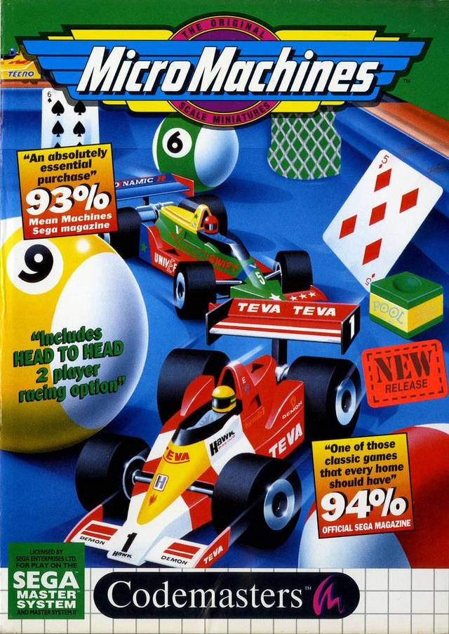 Micro Machines (Sega Master System) (ONLINE ORDER ONLY)