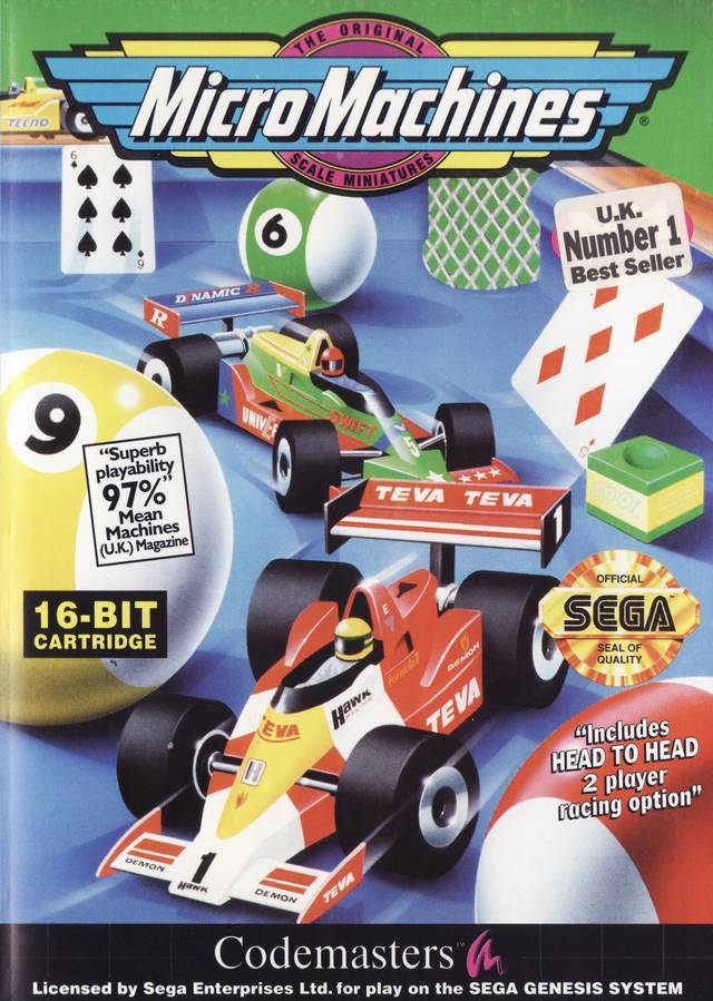 Micro Machines With Box and Manual (Sega Genesis) (ONLINE ORDER ONLY)