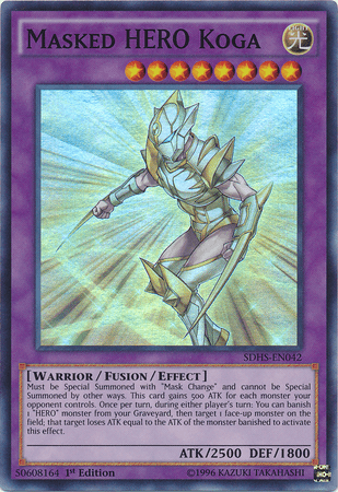 Masked Hero Koga [SDHS-EN042] Super Rare (ONLINE ORDER ONLY)
