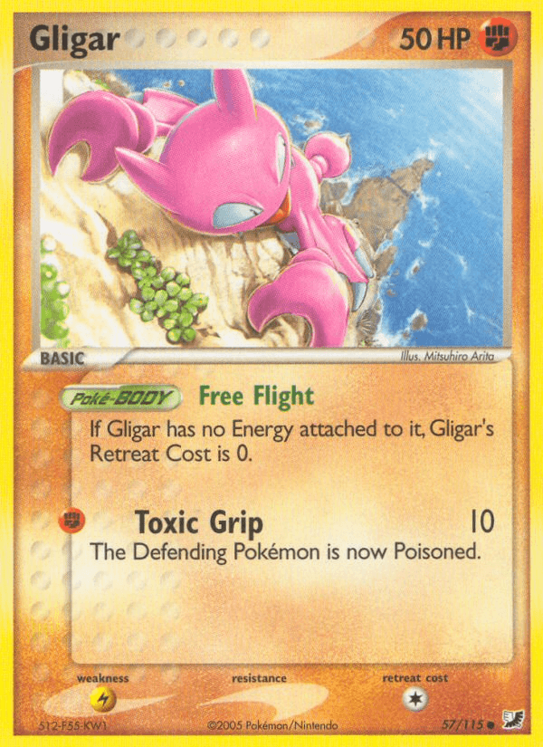 Gligar (57/115) [EX: Unseen Forces] (Online Only)