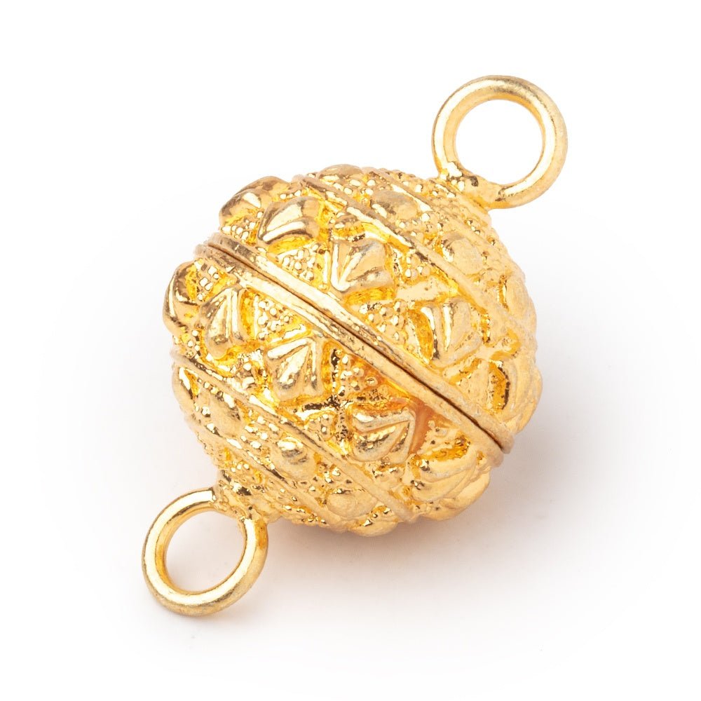 18mm Egyptian Design Round Magnetic Clasp 1 piece (ONLINE ORDER ONLY)