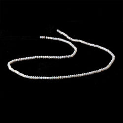 1.8mm Opaque Grey Australian Opal micro faceted rondelle beads 12.5 inch 220 pieces AA (ONLINE ORDER ONLY)