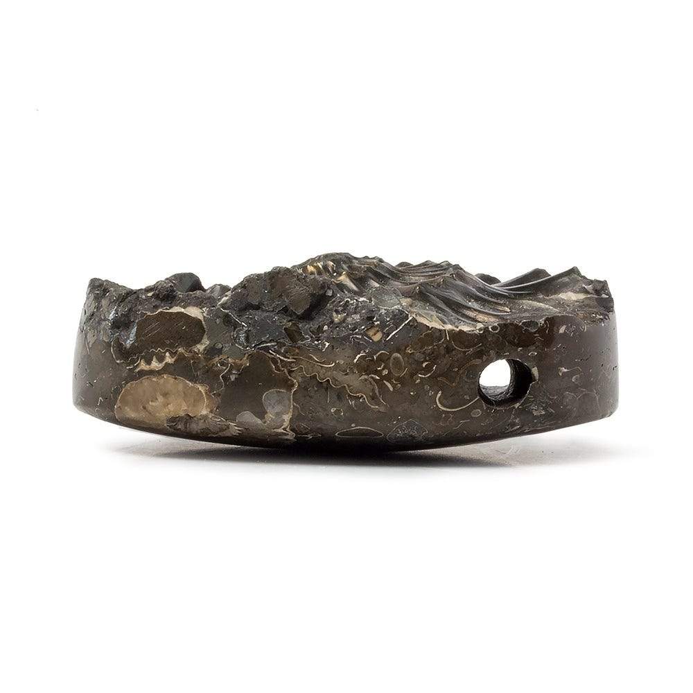 18x39mm Pyritized Ammonite Fossil Focal Bead (ONLINE ORDER ONLY)