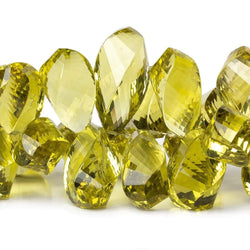 18x9mm-28x12mm Lemon Quartz Faceted Twist Beads 7 inch 42 pieces (ONLINE ORDER ONLY)