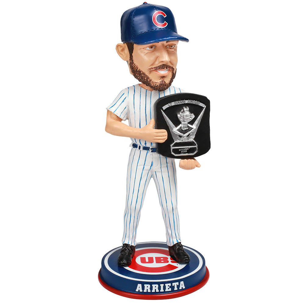 Jake Arrieta Chicago Cubs Cy Young (2015) MLB Bobblehead (ONLINE ORDER ONLY)