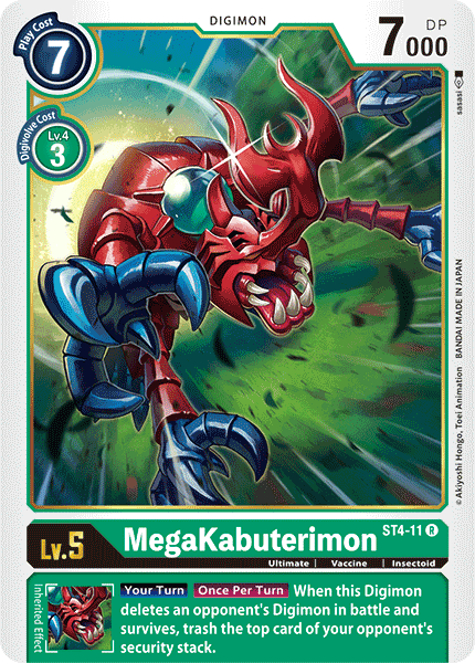MegaKabuterimon [ST4-11] [Starter Deck: Giga Green] (ONLINE ORDER ONLY)