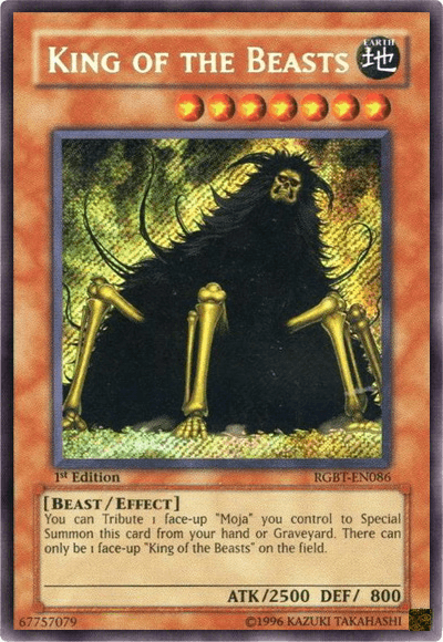 King of the Beasts [RGBT-EN086] Secret Rare (ONLINE ORDER ONLY)