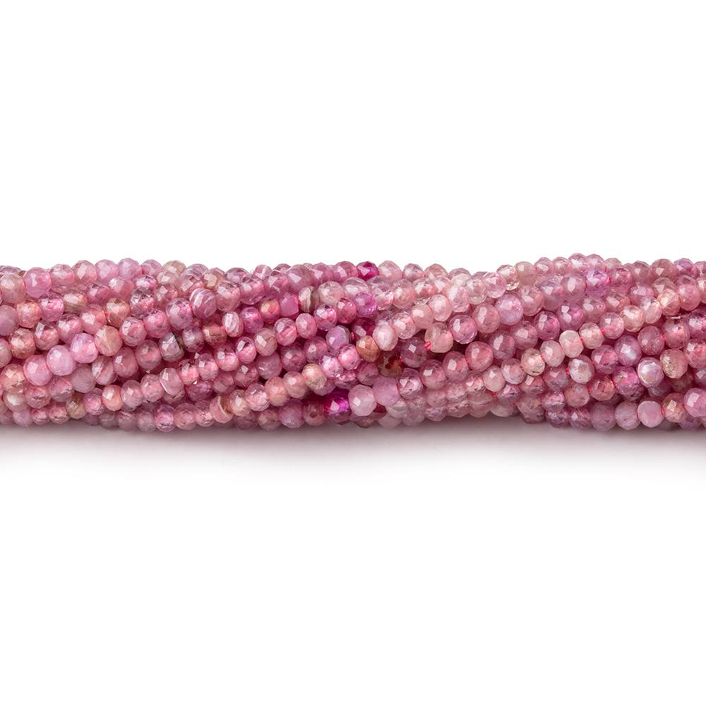 2mm Shaded Ruby micro faceted round beads 13 inch 170 pieces (ONLINE ORDER ONLY)
