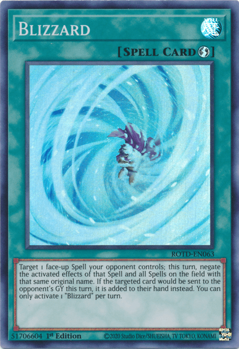 Blizzard [ROTD-EN063] Super Rare (ONLINE ORDER ONLY)