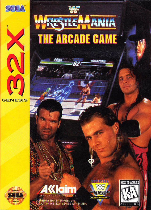 WWF WrestleMania: The Arcade Game 32X (Sega Genesis) (ONLINE ORDER ONLY)