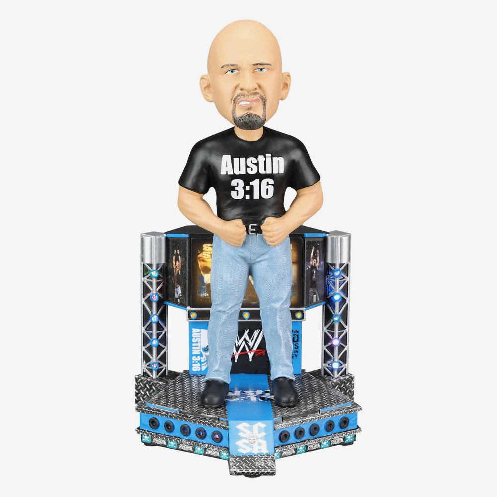 Stone Cold Steve Austin WWE Light Up Stage Entrance WWE Bobblehead (ONLINE ORDER ONLY)