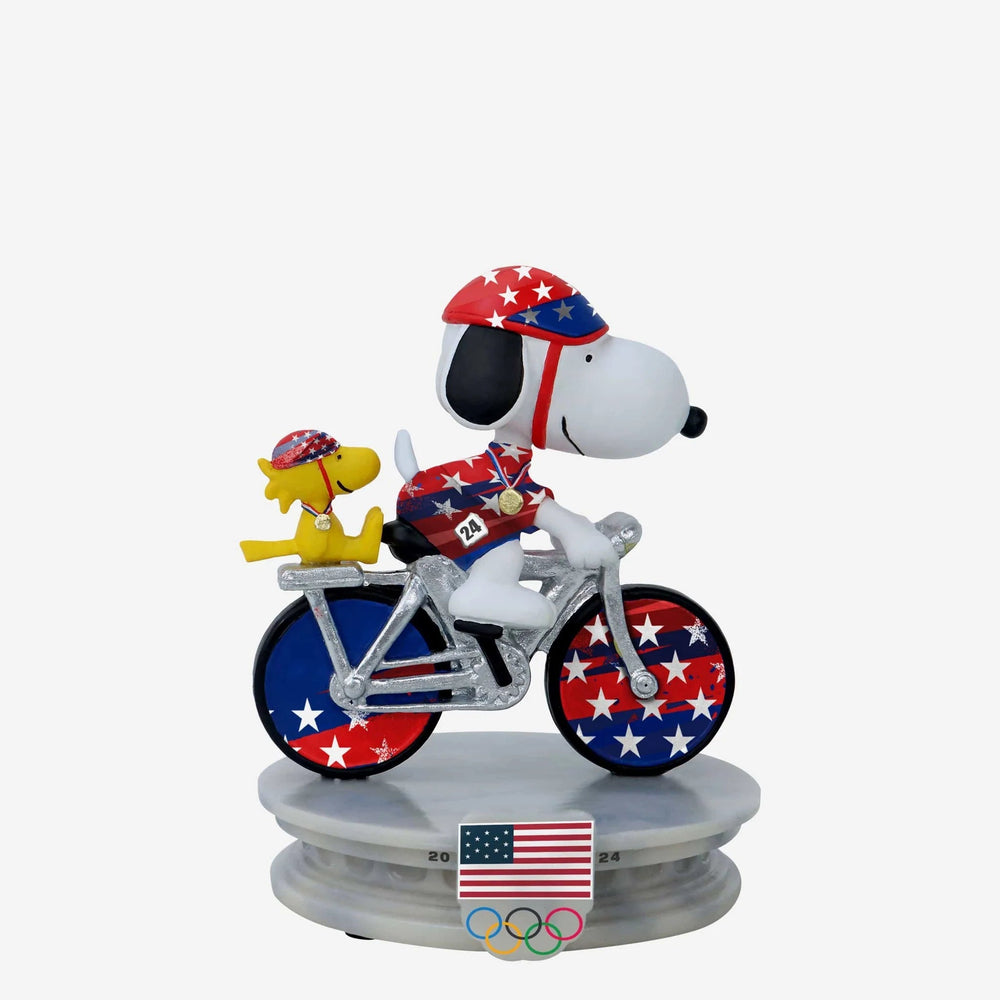 2024 Olympics Team Usa Cycling Snoopy Peanuts Mini Bobblehead (ONLINE ORDER ONLY)