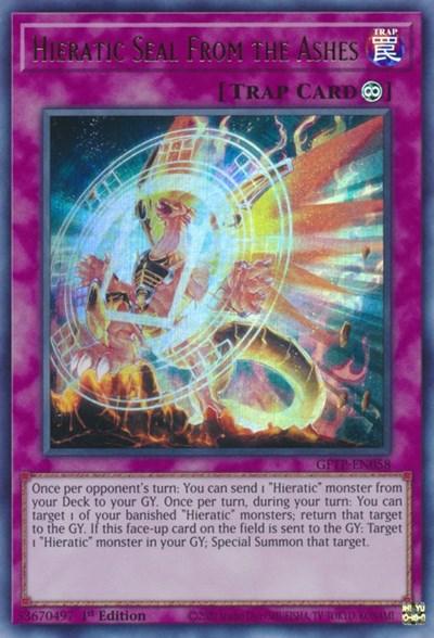 Hieratic Seal from the Ashes [GFTP-EN058] Ultra Rare (ONLINE ORDER ONLY)