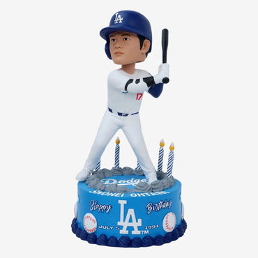 Shohei Ohtani Los Angeles Dodgers Birthday Cake MLB Bobblehead (ONLINE ORDER ONLY)