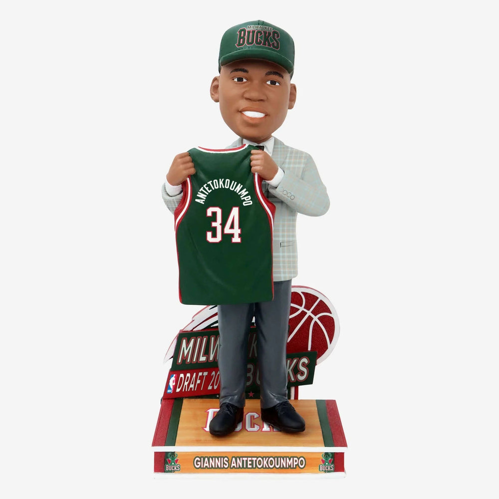 Giannis Antetokounmpo Milwaukee Bucks 2013 Draft Pick NBA Bobblehead (ONLINE ORDER ONLY)