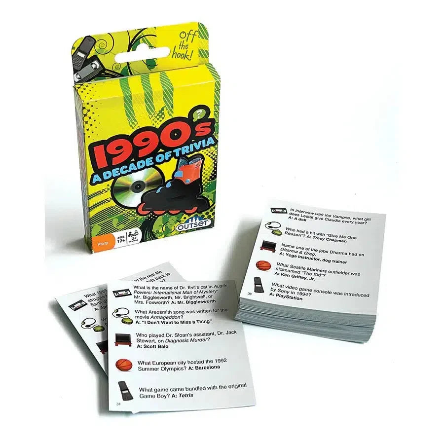 1990s A Decade of Trivia Card Game Outset (ONLINE ORDER ONLY)