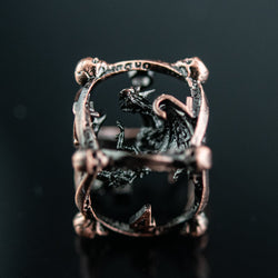 Draco Immortui Hollow Metal Dice Set - Bronze (ONLINE ORDER ONLY)