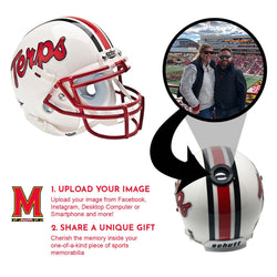 Maryland Terrapins College Football Collectible Mini Helmet - Picture Inside - FANZ Collectibles (Online Order Only) (ONLINE ORDER ONLY)