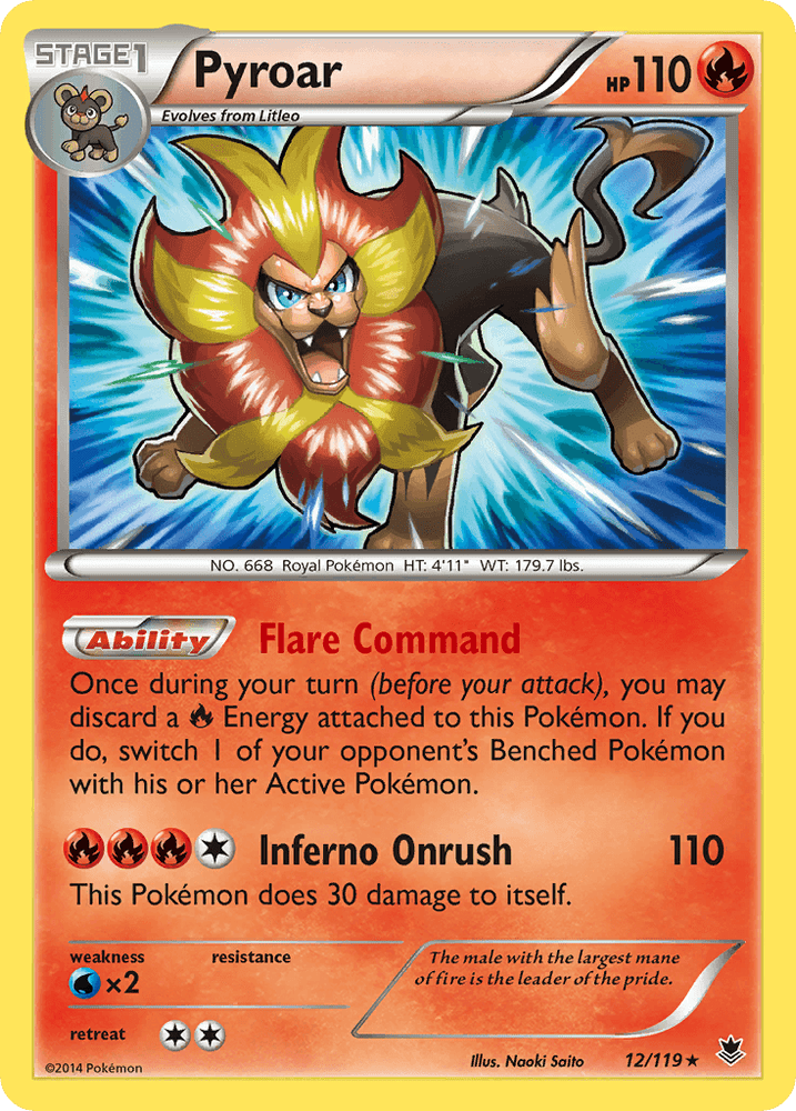 Pyroar (12/119) [XY: Phantom Forces] (Online Only)