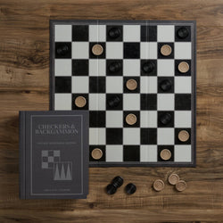 Checkers & Backgammon - Vintage Bookshelf Edition (ONLINE ORDER ONLY)