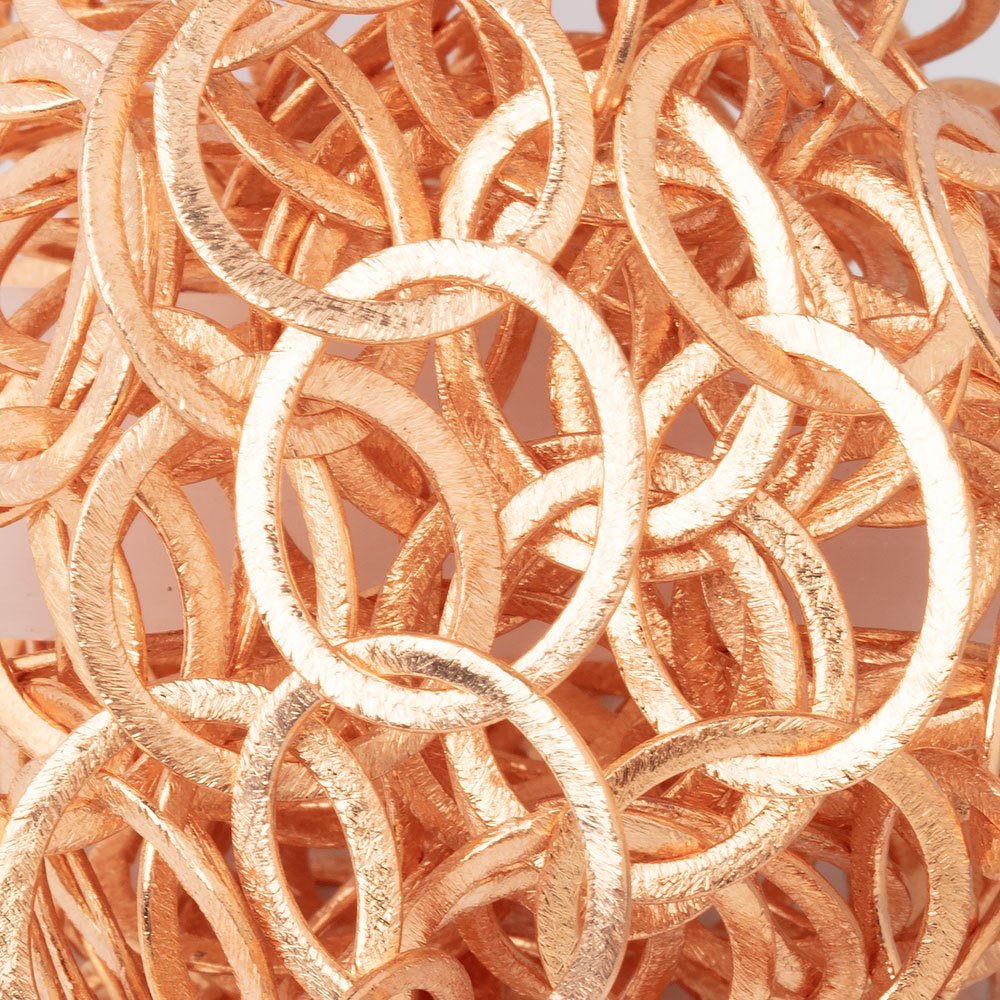 19mm and 22x18mm Copper Brushed Round & Oval Link Chain (ONLINE ORDER ONLY)