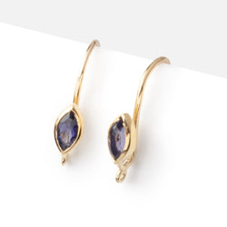 19mm Iolite Marquise Ear Wire Set of 2 pieces (ONLINE ORDER ONLY)