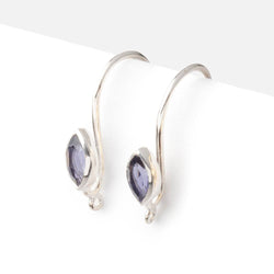 19mm Iolite Marquise Ear Wire Set of 2 pieces (ONLINE ORDER ONLY)