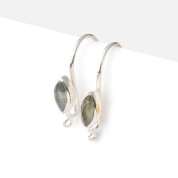 19mm Labradorite Marquise Ear Wire Set of 2 pieces (ONLINE ORDER ONLY)