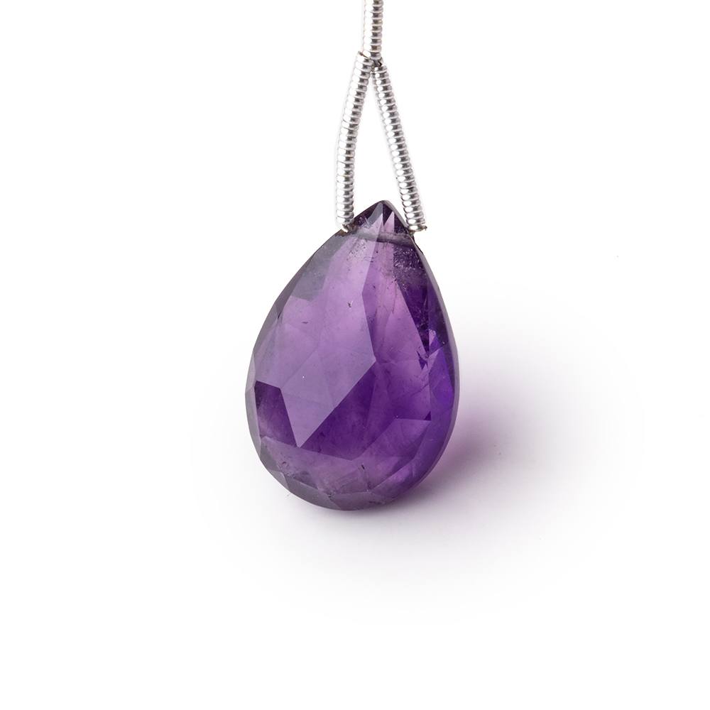 19x12-20x14mm Amethyst Faceted Pear 1 Focal Bead (ONLINE ORDER ONLY)