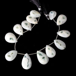 19x13-28x17mm Solar Quartz Faceted Pear Beads 8 inch 13 pieces (ONLINE ORDER ONLY)