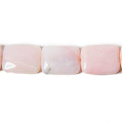 19x14-20x15mm Dendritic Pink Peruvian Opal plain rectangle 11.75 in 15 beads (ONLINE ORDER ONLY)
