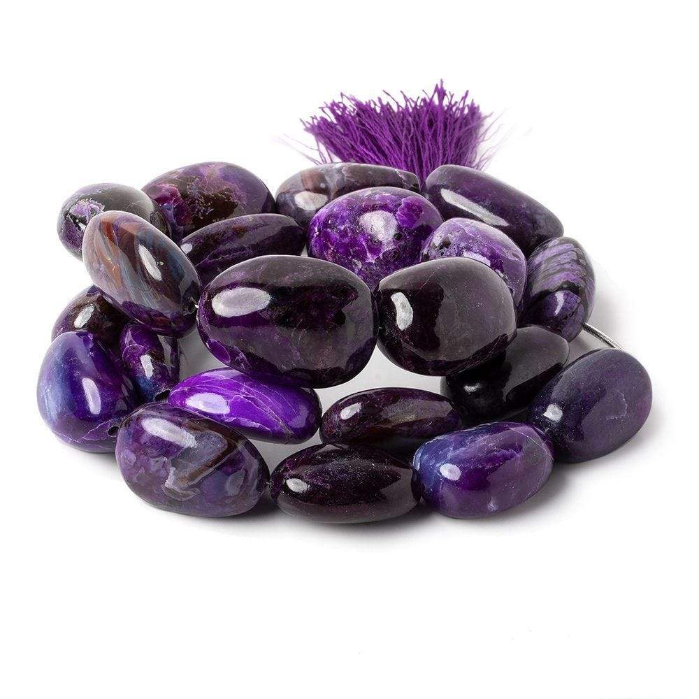 19x15-27x17mm Sugilite Plain Nuggets 19 inch 21 beads AAA (ONLINE ORDER ONLY)