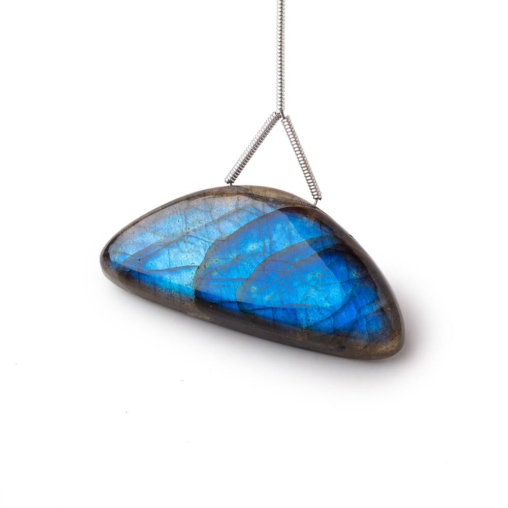 19x40x8mm Labradorite Plain Half Moon Pendant 1 AAA Focal (ONLINE ORDER ONLY)