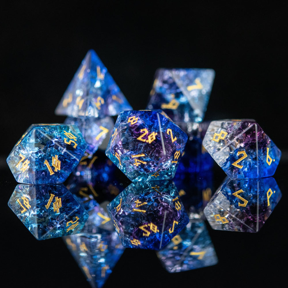 Enchanted Waters Shattered Glass Dice Set (ONLINE ORDER ONLY)