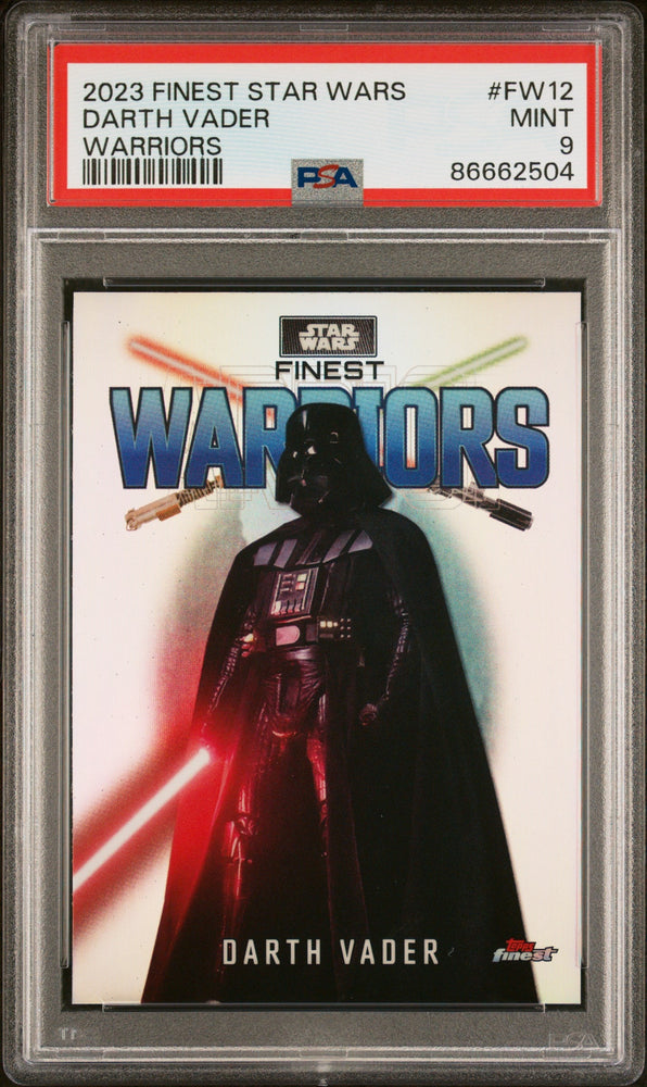 2023 TOPPS FINEST STAR WARS FINEST WARRIORS DARTH VADER  #FW12 - PSA 9 (Online Order Only)