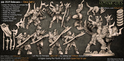 3D Printed Artisan Guild Vesdra the Shaman Orc Barbarians Set  28mm 32mm (Online Only)